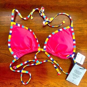 NWT, Free People It's Now Cool Triangle Bikini Top
